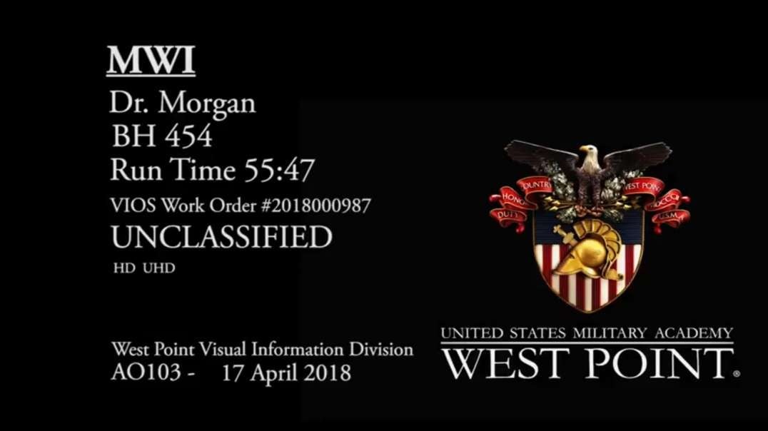 Dr. Charles Morgan - Psycho-Neurobiology and War - West Point (2018)