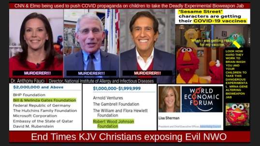 CNN & Elmo being used to push COVID propaganda on children to take the Deadly Experimental Bioweapon Jab