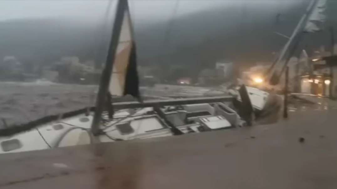 Mini tsunamis hit Greece! ️Coastal areas flooded! Athens under threat of evacuat.mp4