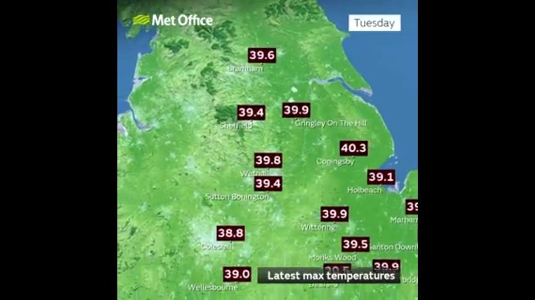 UK heatwave breaks records as Brits roast in 40 C temperatures
