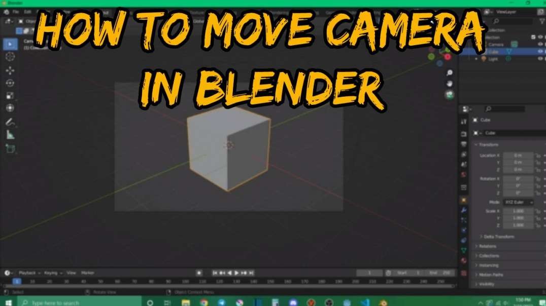 How To Move The Camera In Blender For Rendering