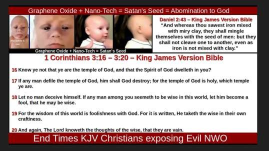 Graphene Oxide + Nano-Tech = Satan's Seed = Abomination to God