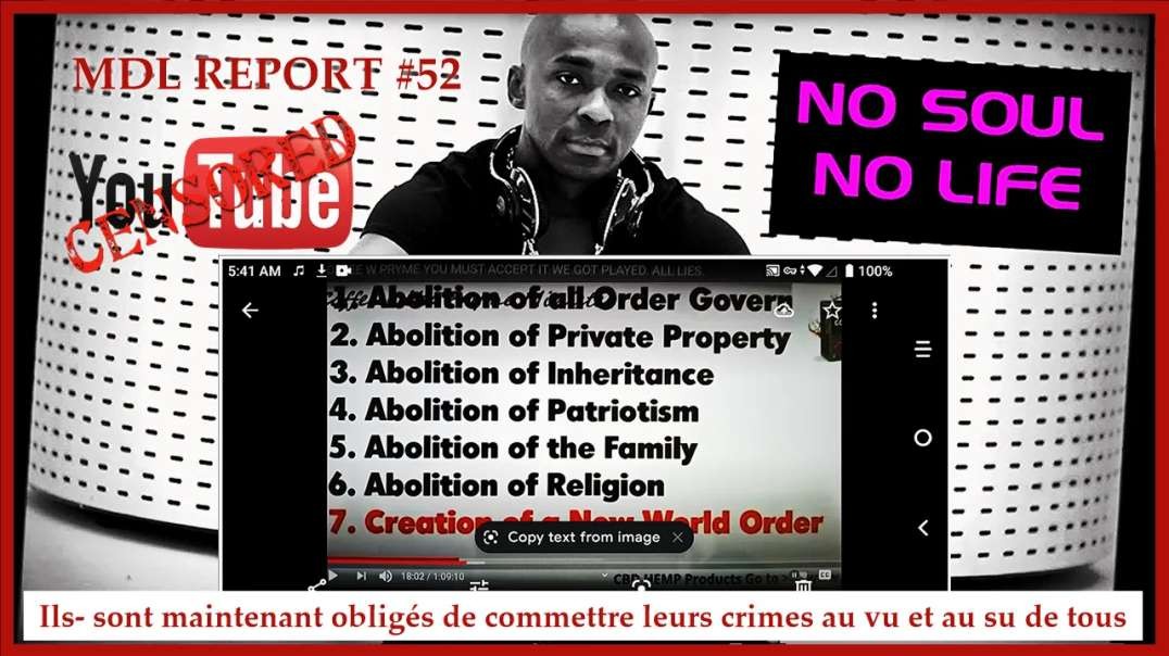 [CENSURE Y🚫UTUBE] Mohamed Diallo Live _ MDL REPORT #52 - Ils sont maintenant obligés de commettre leurs crimes au vu et au su de tous