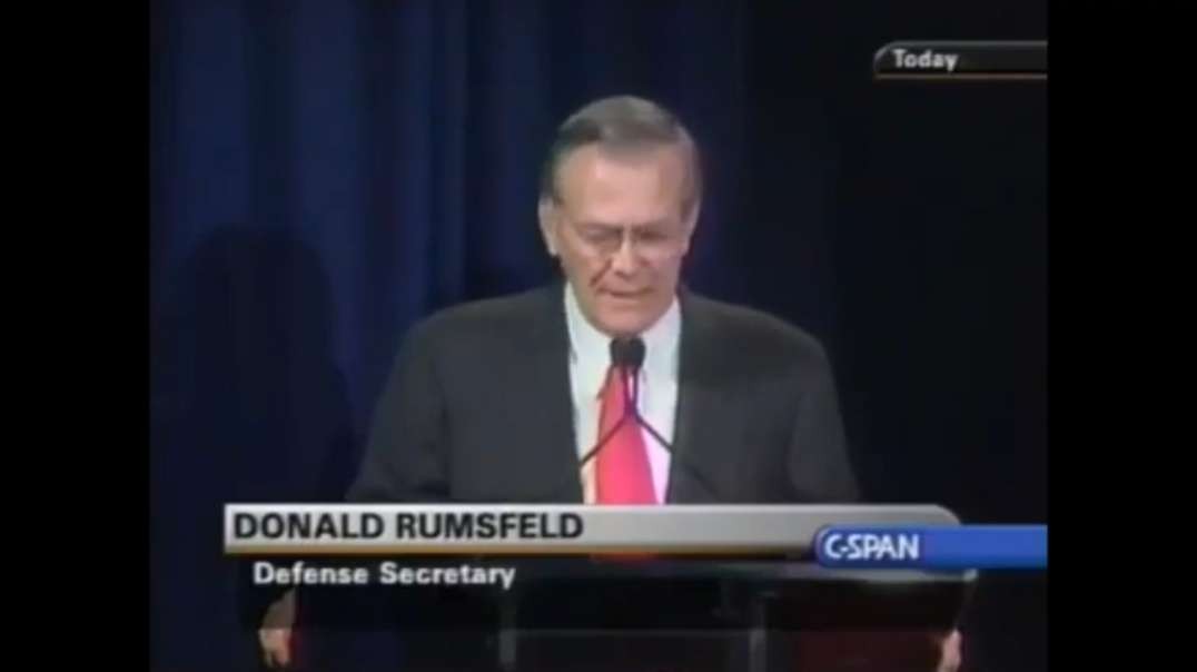September 10th, 2001 - RUMSFELD- 'We cannot track 2.3 TRILLION dollars'