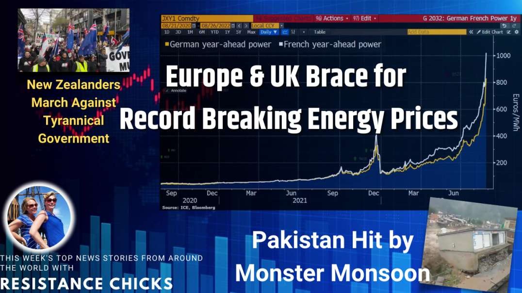Europe & UK Brace for Record Breaking Energy Prices; Top World News 8/28/22