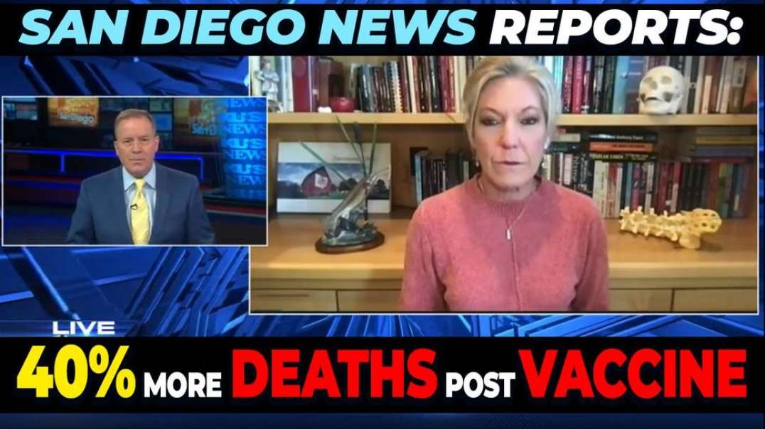 40% Increase IN Deaths After Covid Vaccine- San Diego TV Reports