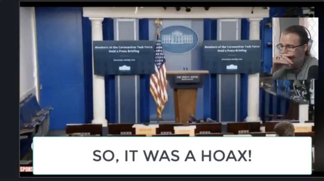 WHITE HOUSE PRESS CORPS ADMIT COVID WAS FAKE ON A HOT MIC