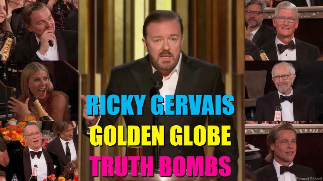 RICKY GERVAIS GOLDEN GLOBE TRUTH BOMBS ABOUT HOLLYWOOD