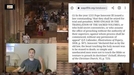 Catholic Persecution Of The Scriptures