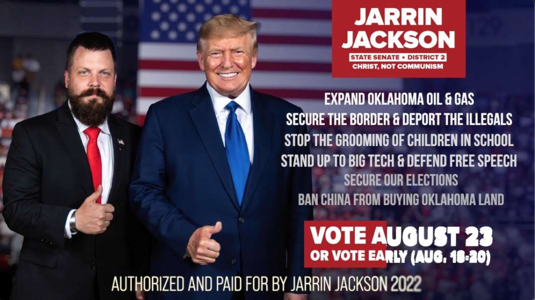 Vote "JARRIN JACKSON' Oklahoma State Senate
