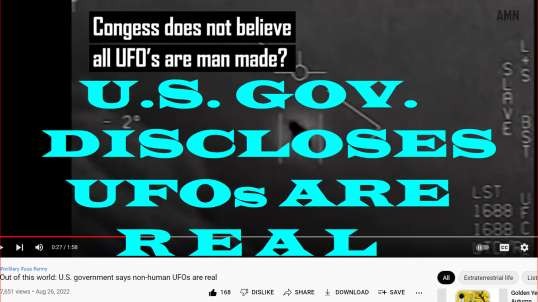 #DISCLOSURE U.S. GOVERNMENT FINALLY ADMITS UFOs ARE "NON-HUMAN IN ORIGIN"~!