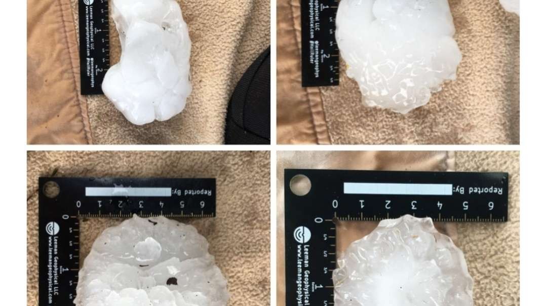 Crazy grapefruit-sized hail smash cars in parts of Alberta in terrifying videos and pictures.mp4