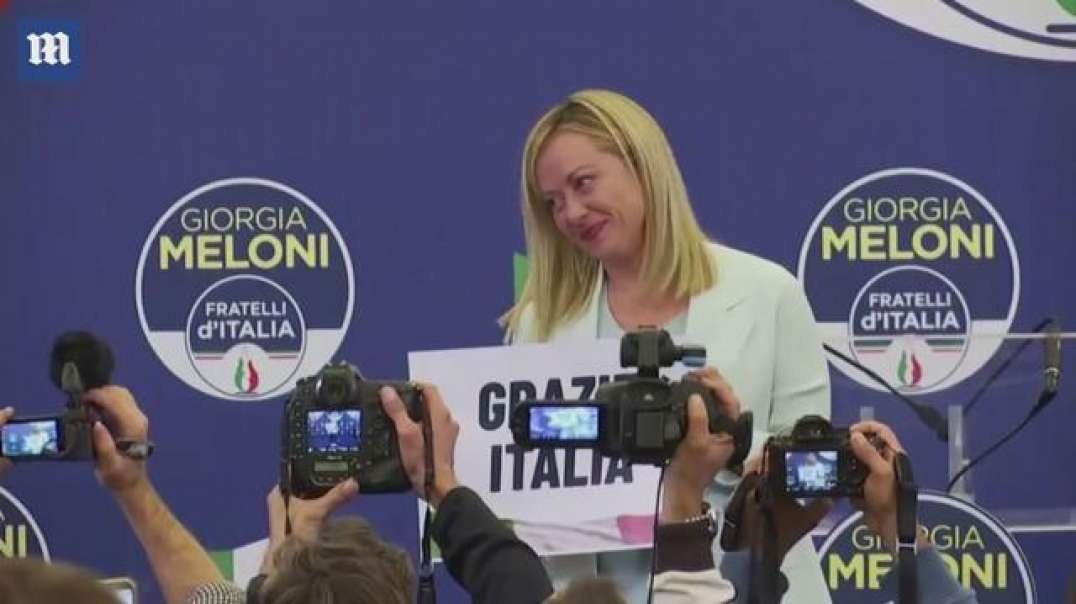 Giorgia Meloni Claims Victory in Nation's Elections, Vows to Govern for All Italians