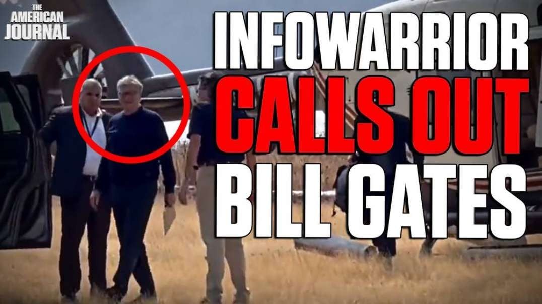MAN IN THE ARENA- Tim Lassley Makes Bill Gates FLEE From Infowars Bullhorn
