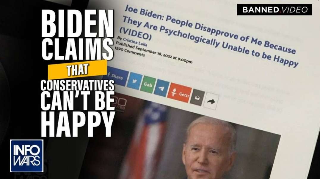 Biden Claims Conservatives Can’t Be Happy As Baby Killing Liberals Continue To Lash Out Like Demons In Everyday Life