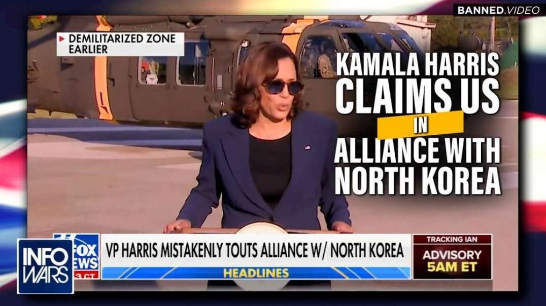 The Mother of All Gaffes- Kamala Harris Claims US in Alliance with North Korea During DMZ Visit