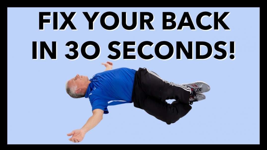 Do this to fix lower back pain at home