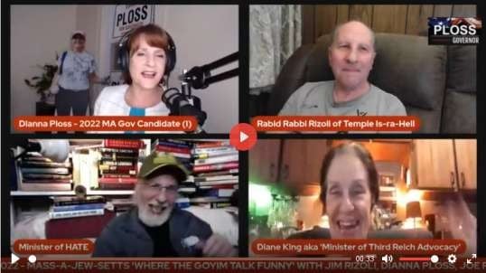 STATE OF OUR (MA) STATE  Dianna Ploss with Jim and Joe Rizoli and Diane King (The Goyim that Talks Funny), Sept 10, 2022, Pt 1