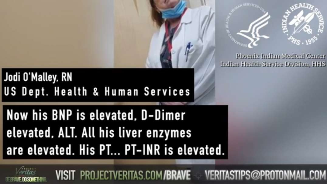 PROJECT VERITAS - PART 1 Federal Govt HHS Whistleblower Goes Public ! Vax is full of s...t ! - confirm D DIMER test matter ! re up  - NR.5 words...