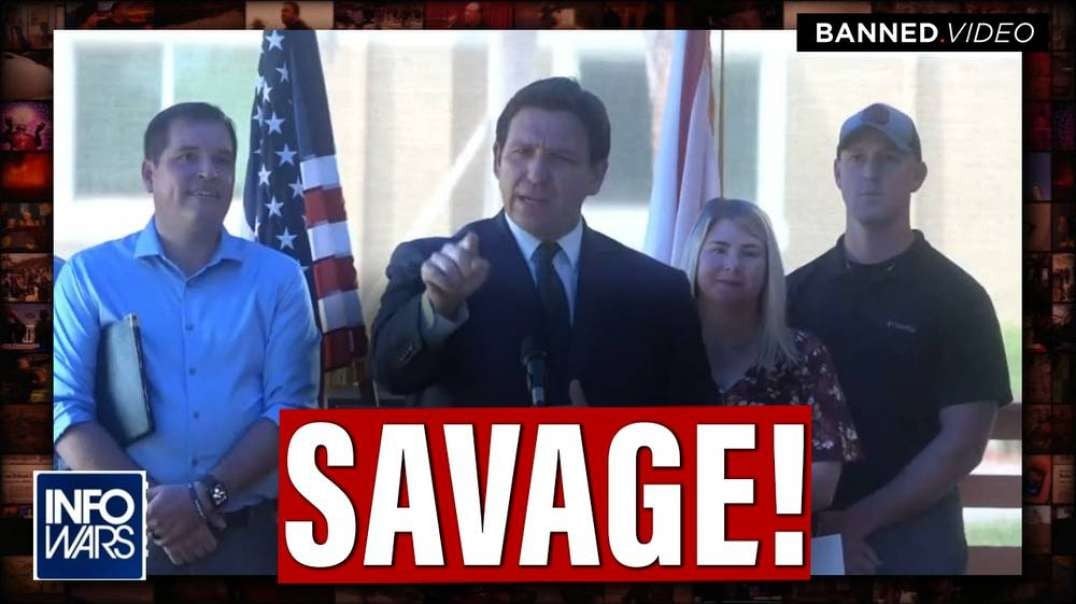 Savage DeSantis Calls Out Democrat Hypocrisy On Illegal Immigration During Press Conference