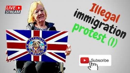 NEWSFLASH: Patriots of Britain Illegal immigration protest Part 1