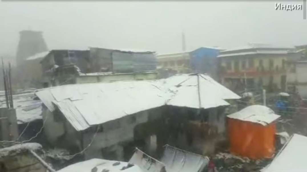 Снег засыпал Индию сегодня метель в Кашмире и Джамму.mp4