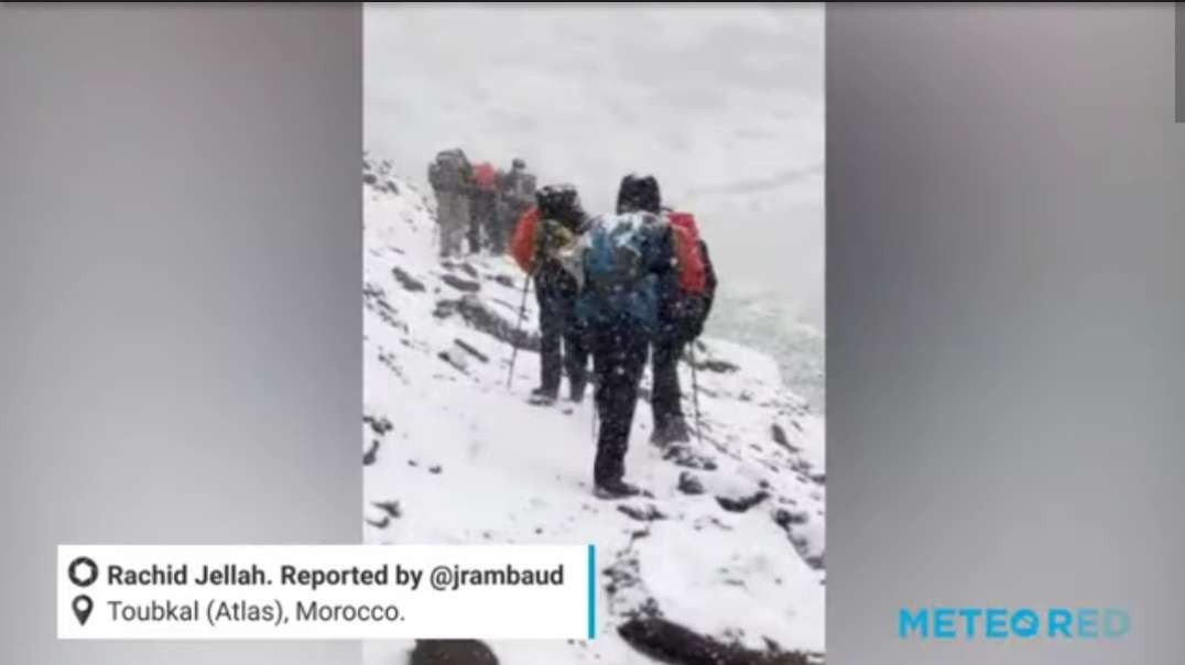 First heavy snowfall of the season in the Atlas Mountains.mp4