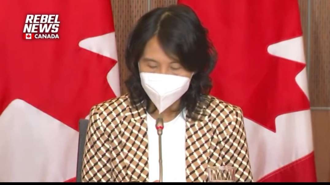 Canada's Tam, donning a muzzle, telling people to get jabbed evey 90