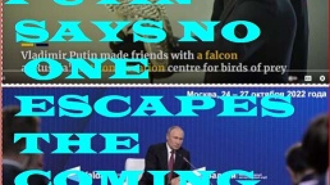 Putin declares "no one can sit out the coming storm" sounding just like Trump, Q+ once again