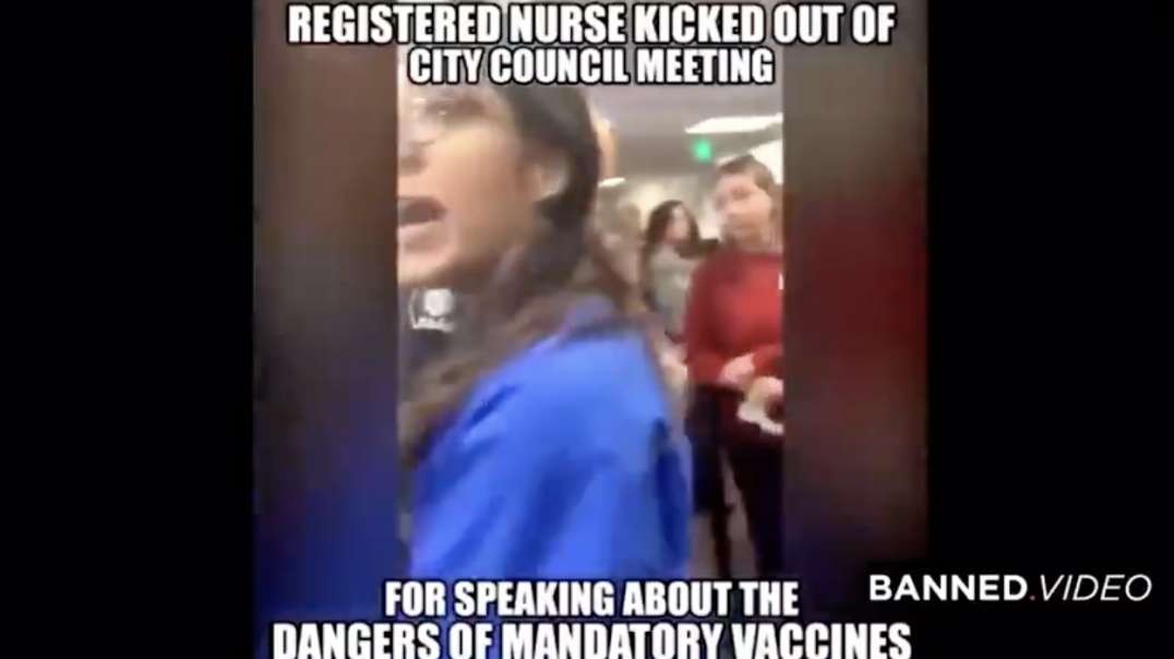 Nurse Thrown Out By Police For Telling Some Truth About CV19 'Vax' — Older Video But These Pigs/Order Followers Are Still Doing Things Like This.