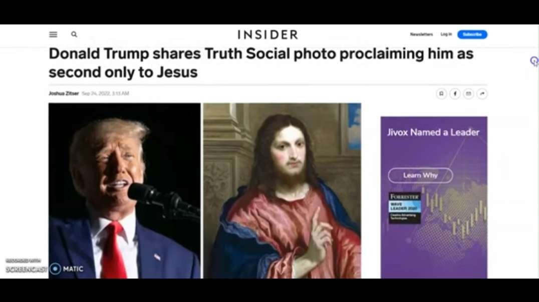 RED ALERT___ Donald Trump Shares Truth Social Photo Proclaiming Him as Second Only to JESUS(360P).mp4