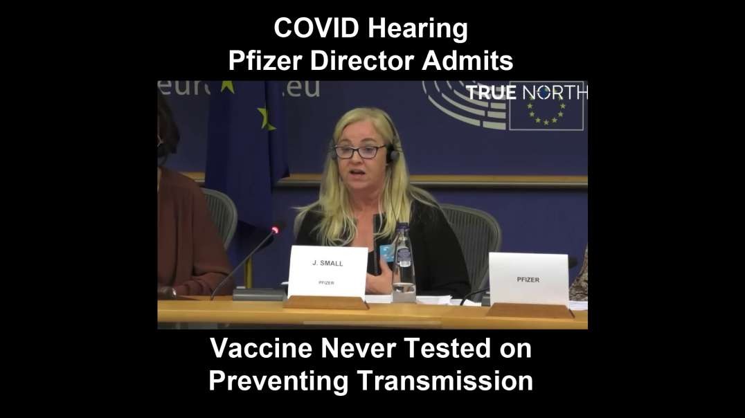 COVID Hearing -  Pfizer Director Admits Vaccine Never Tested on Preventing Transmission