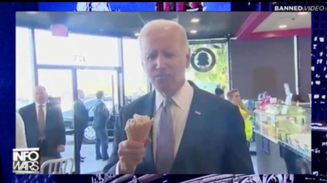 Biden Attempts to Gaslight America While Holding an Ice Cream Cone