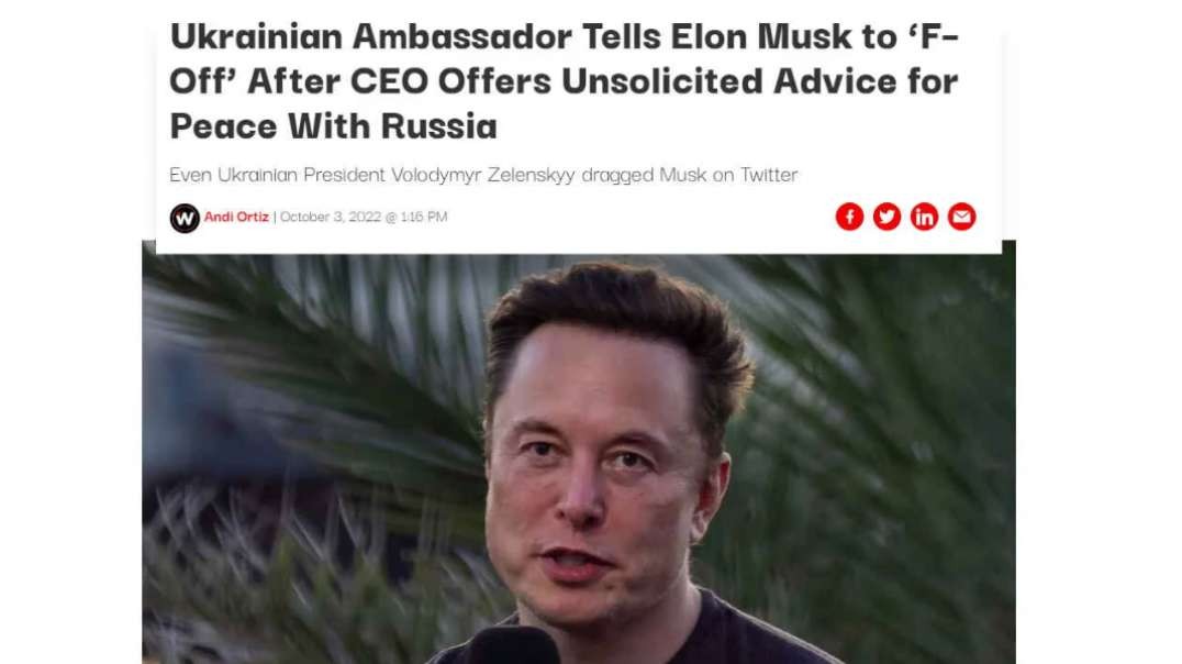 Globalists Upset That StarLink Goes Down In Ukraine after Calling Elon Hitler