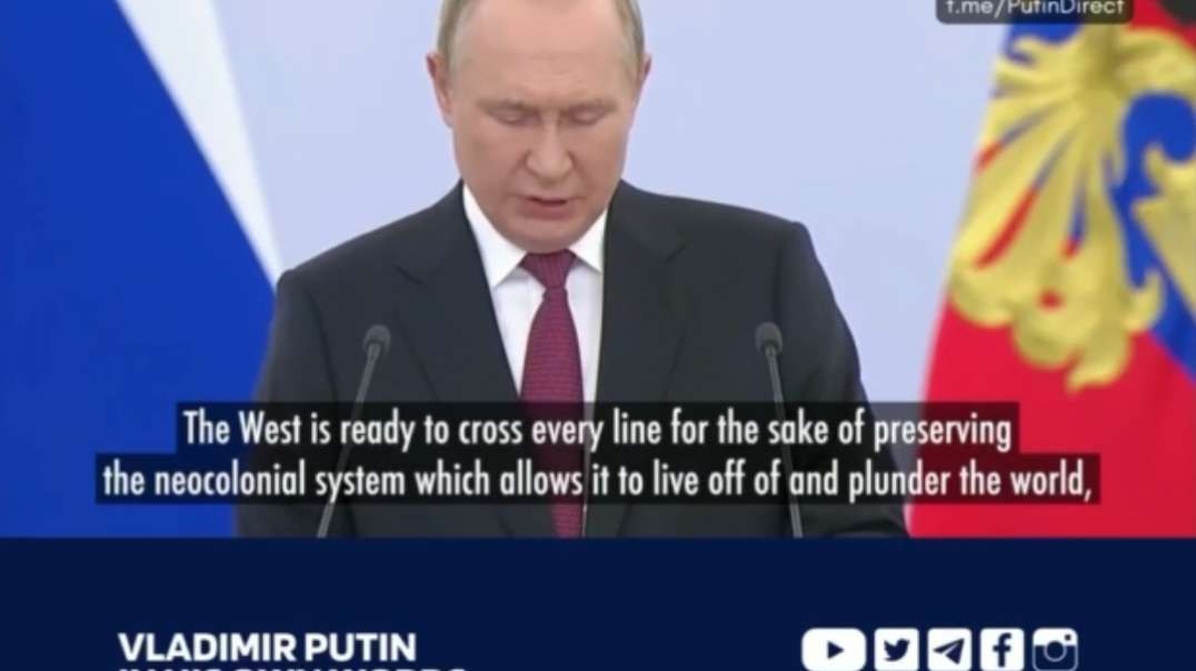 Putin States A Hybrid War Is Being Waged Against Russia For Refusing The NWO.mp4