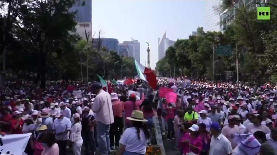 Protesters demonstrate against electoral reforms in Mexico