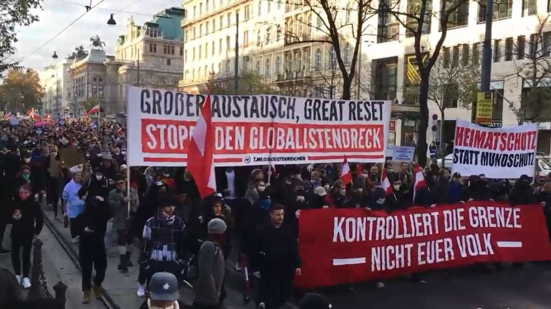 1yr ago Vienna Austria Nov20 Massive Hundreds of Thousands Protest Against COVID Vaccine Passports & Lockdowns