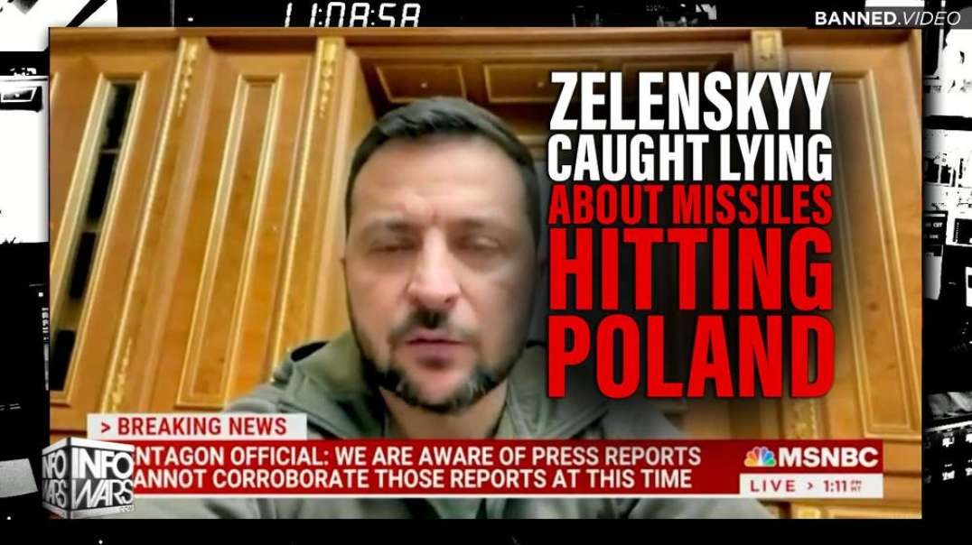 Zelenskyy Caught Lying About Russia Launching Missiles at Poland