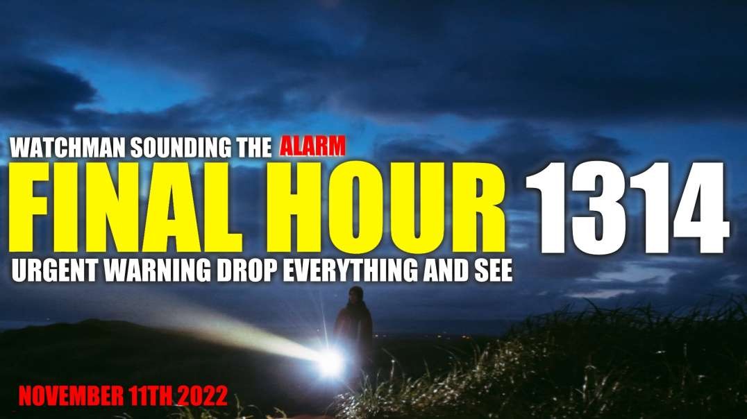 FINAL HOUR 1314 - URGENT WARNING DROP EVERYTHING AND SEE - WATCHMAN SOUNDING THE ALARM