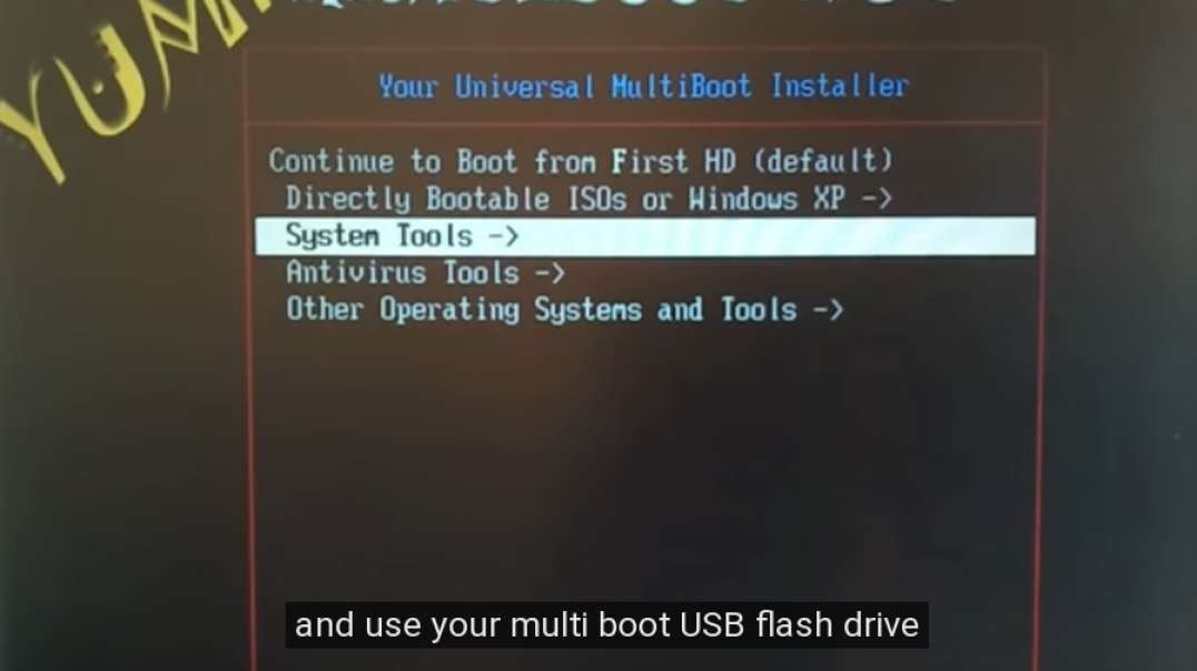 YUMI Multiboot Runs Many ISOs From a SINGLE Memory-Stick(including MSWindows)