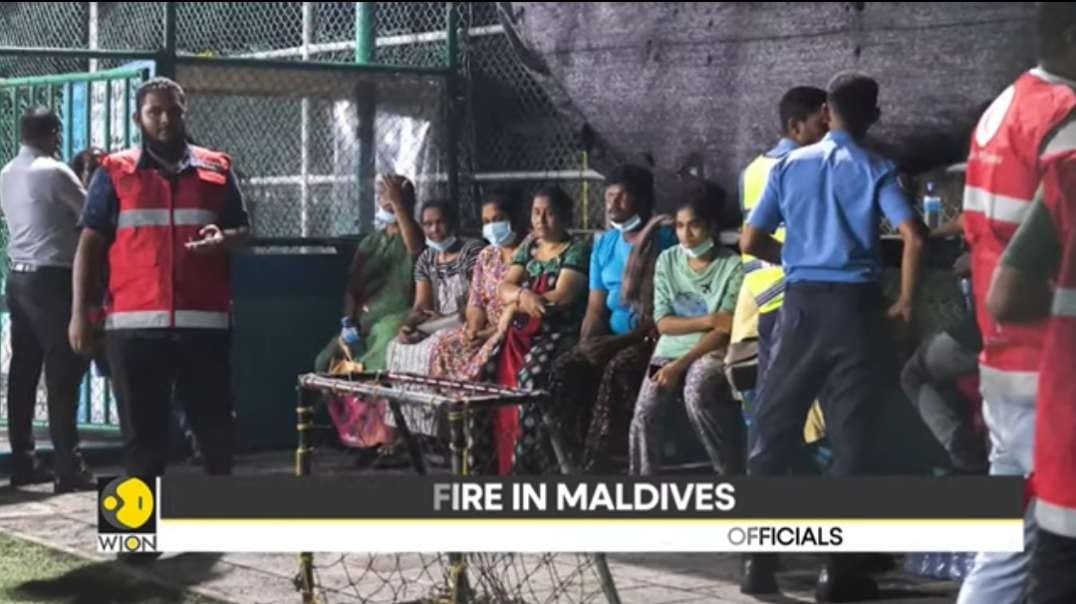 Maldives- At least 10 people including 9 Indian nationals killed in massive fire.mp4