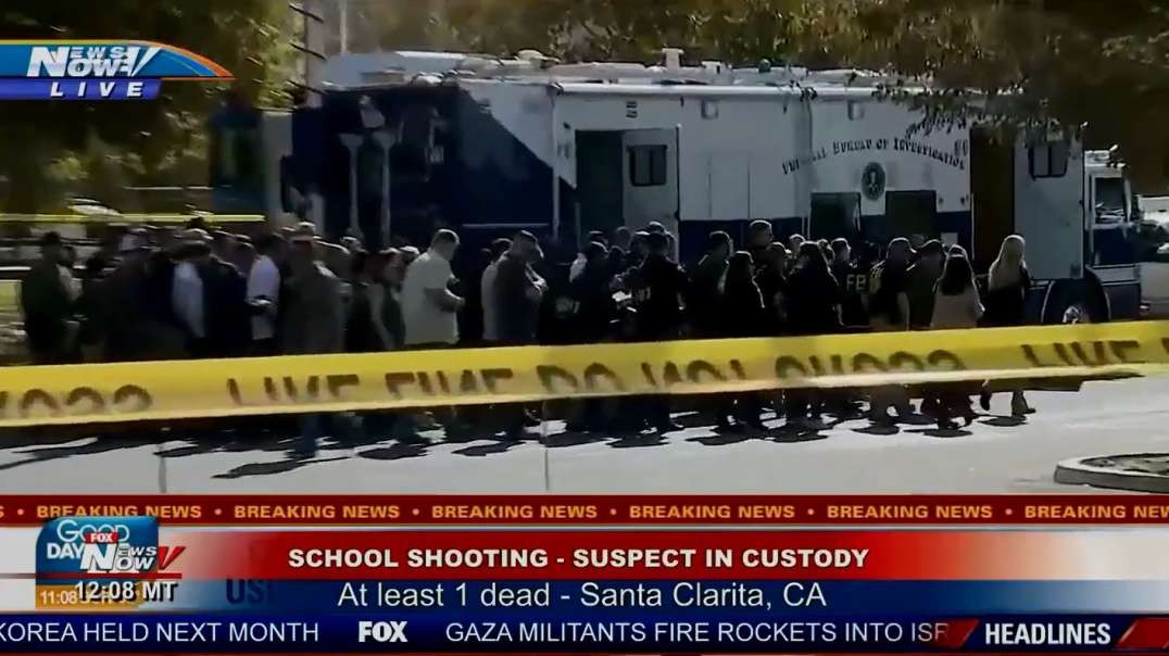 3yrs ago Saugus School Shooting Huge FBI Central Park Staging Area.mp4