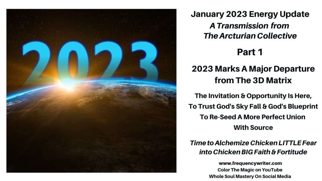 January 2023 Marks A Major Departure From The 3D Matrix, Chicken LITTLE Fear To Chicken BIG Faith