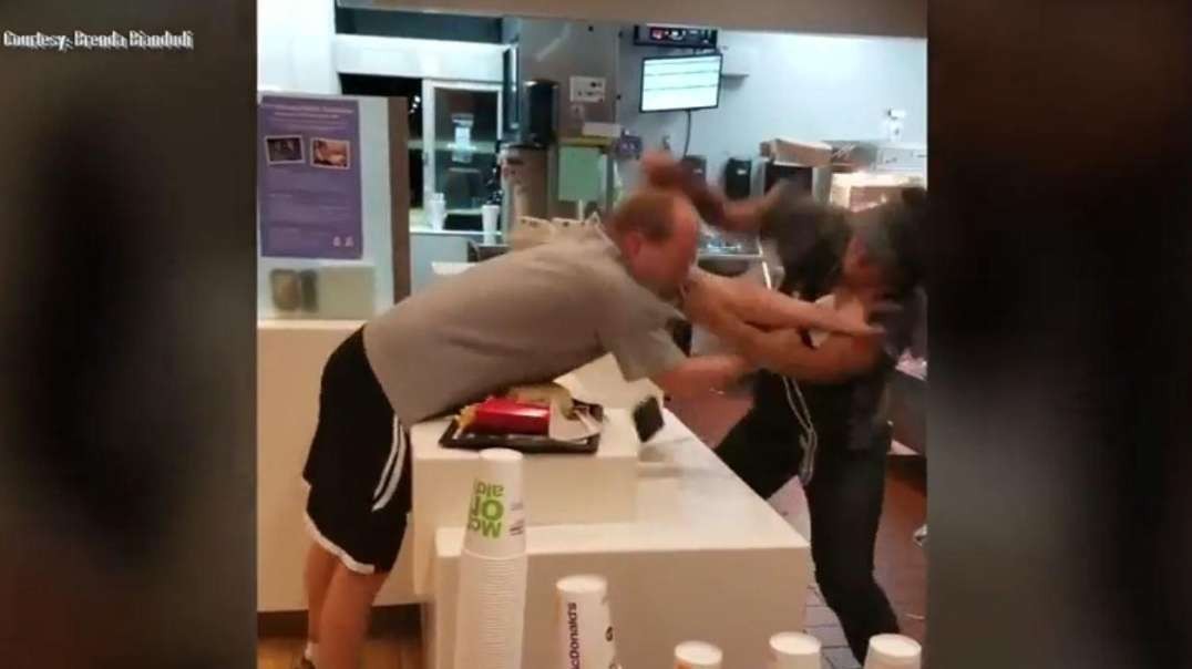 Crazy Violence at McDonalds