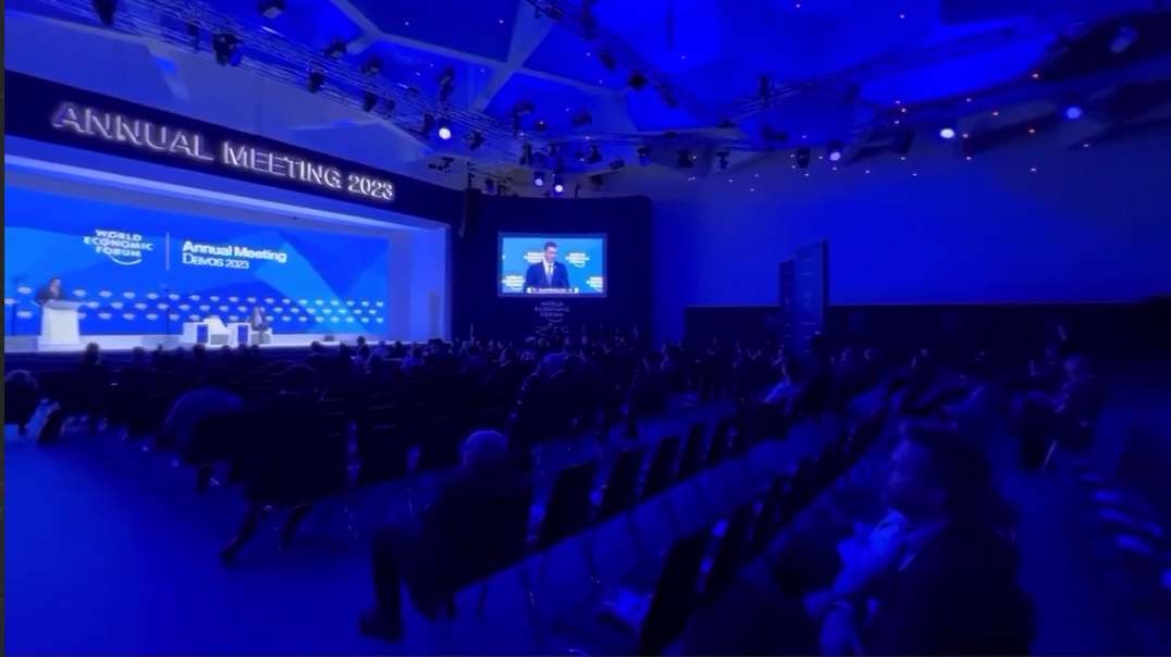 MSM don’t show us this view,  not many there at davos