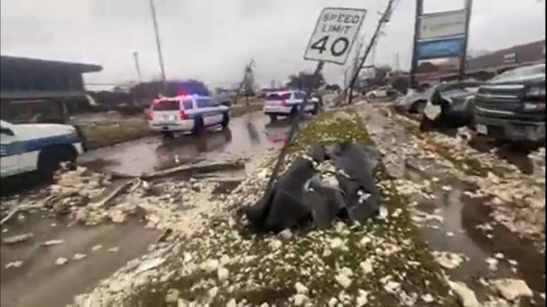 Large tornado rips through the southeastern Houston area, leaving significant damage, Texas