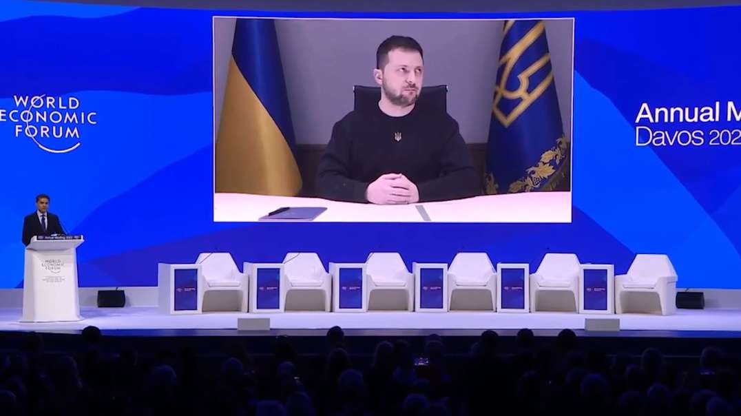 World Economic Forum Volodymyr Zelenskyy Speech President of Ukraine Davos 2023 1-18-23.mp4