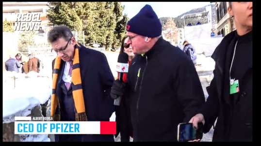 The Satanist-Mason-Jew Albert Bourla, Pfizer Chief, who declared many time that he is UNVACCINATED, refuses now to answer any questions, at Davos, Switzerland.