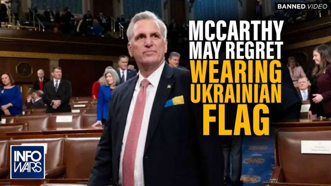 Kevin McCarthy May Regret Wearing Ukraine Flag Around Congress After 8th Consecutive Loss For Speaker
