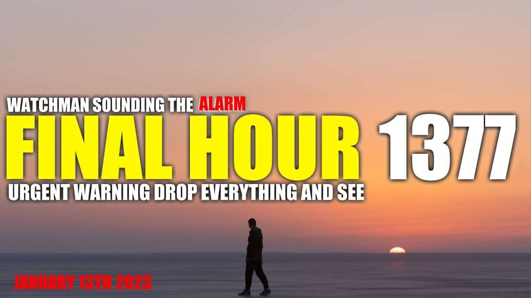 FINAL HOUR 1377 - URGENT WARNING DROP EVERYTHING AND SEE - WATCHMAN SOUNDING THE ALARM